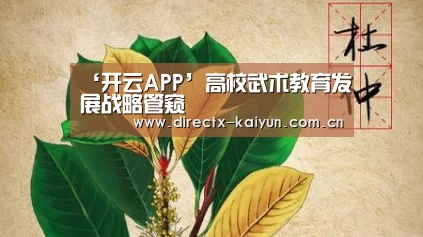 ‘开云APP’高校武术教育发展战略管窥(图1) 开元棋牌电脑版