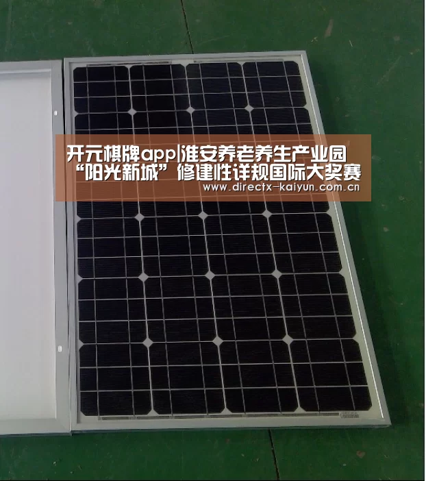 开元棋牌app|淮安养老养生产业园“阳光新城”修建性详规国际大奖赛(图1) 开元棋牌官网