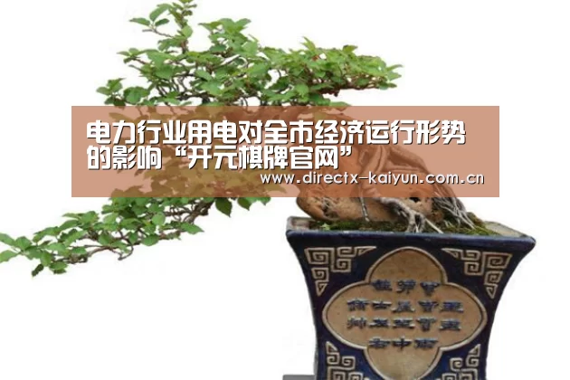 电力行业用电对全市经济运行形势的影响“开元棋牌官网”(图1) 开元棋牌官网